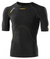 Zobrazit detail zboží: Skins Bio A400 Mens Black/Yellow Top Short Sleeve (Aktivní funkční prádlo pánské)