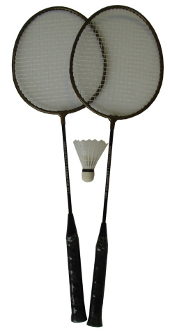 Zobrazit detail zboží: Badmintonová sada - 2 rakety+ košíček (Dětský svět)
