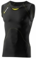 Zobrazit detail zboží: Skins Bio A400 Mens Black/Yellow Top Sleeveless (Aktivní funkční prádlo pánské)